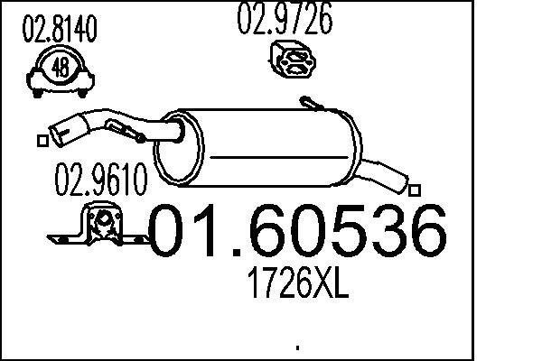 End Silencer - 01.60536 MTS