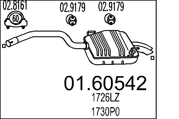 End Silencer - 01.60542 MTS