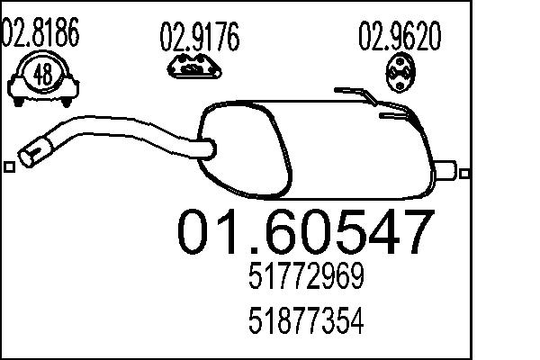 End Silencer - 01.60547 MTS