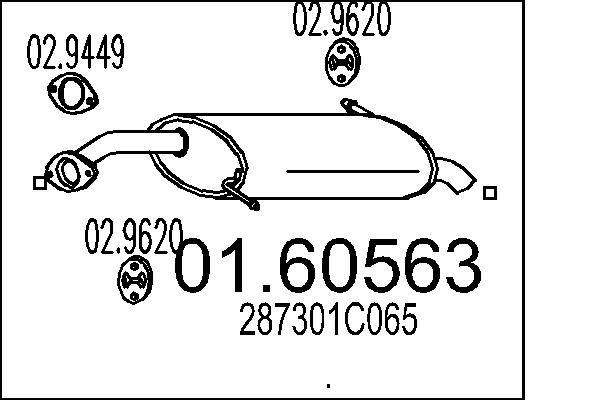 End Silencer - 01.60563 MTS