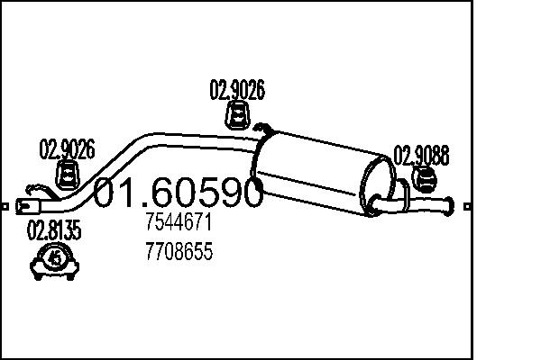 End Silencer - 01.60590 MTS