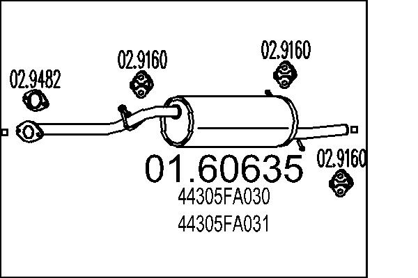 End Silencer - 01.60635 MTS