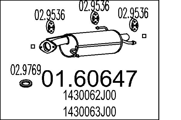 End Silencer - 01.60647 MTS