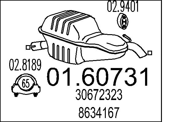 End Silencer - 01.60731 MTS
