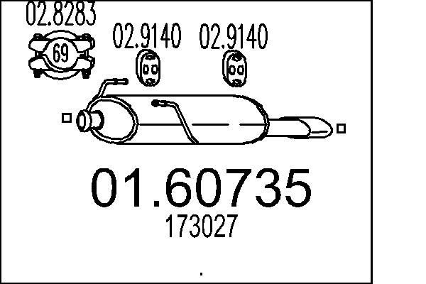 End Silencer - 01.60735 MTS