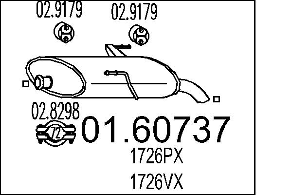 End Silencer - 01.60737 MTS