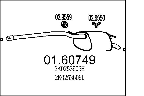 End Silencer - 01.60749 MTS