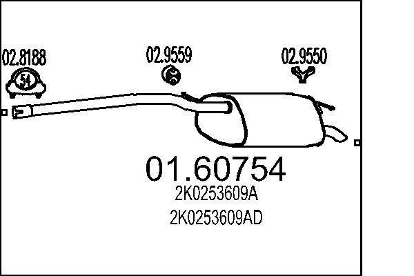 End Silencer - 01.60754 MTS