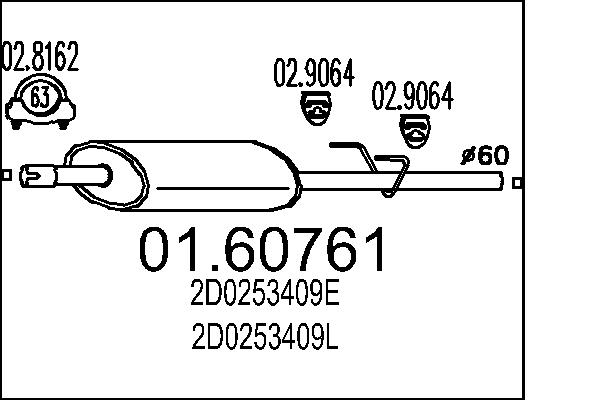 End Silencer - 01.60761 MTS