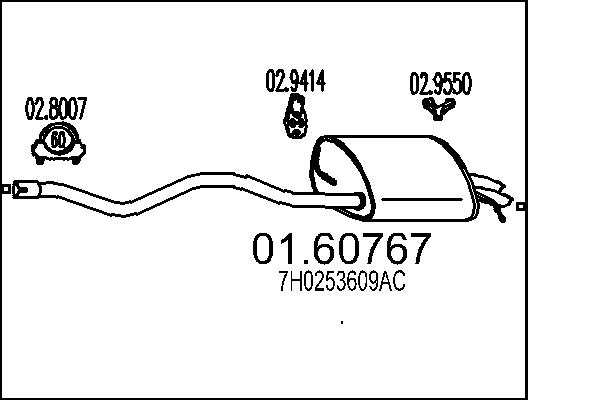 End Silencer - 01.60767 MTS