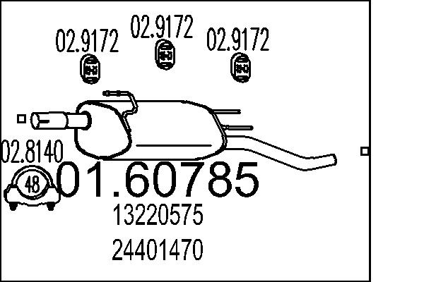 End Silencer - 01.60785 MTS