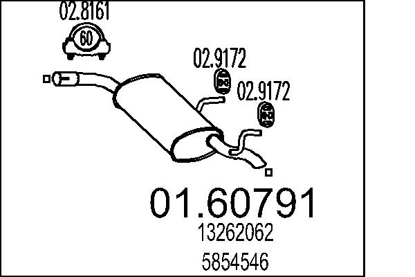 End Silencer - 01.60791 MTS