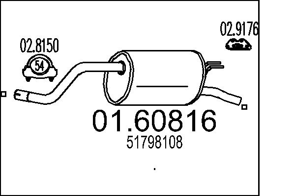 End Silencer - 01.60816 MTS