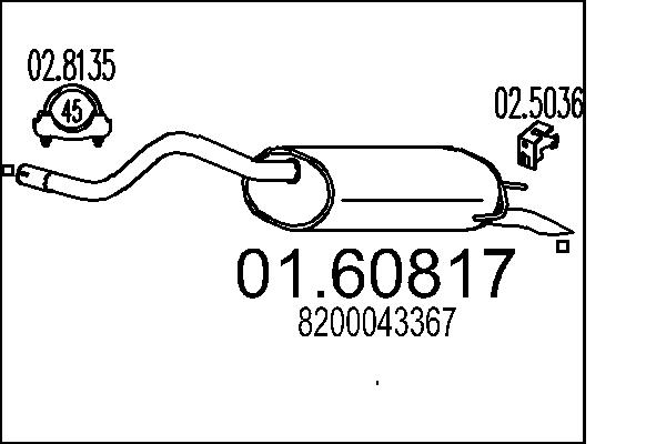 End Silencer - 01.60817 MTS