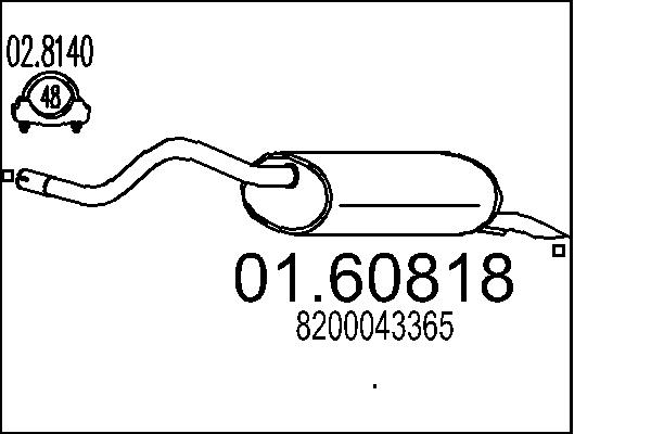 End Silencer - 01.60818 MTS