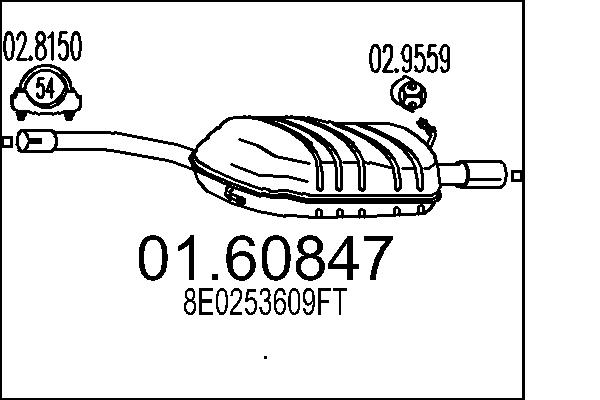 End Silencer - 01.60847 MTS