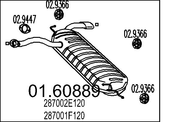 End Silencer - 01.60889 MTS