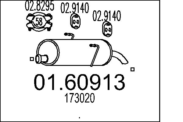 End Silencer - 01.60913 MTS