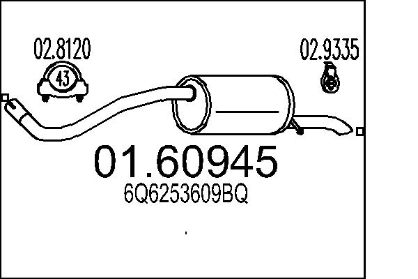 End Silencer - 01.60945 MTS