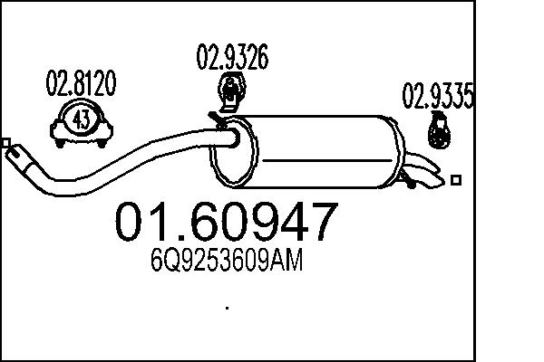 End Silencer - 01.60947 MTS