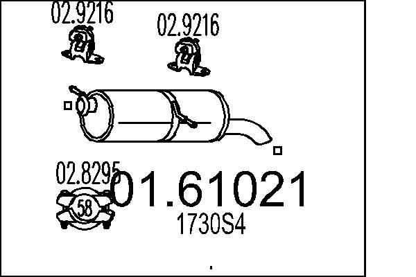 End Silencer - 01.61021 MTS