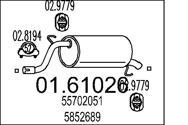 End Silencer - 01.61026 MTS