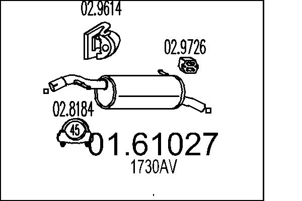 End Silencer - 01.61027 MTS