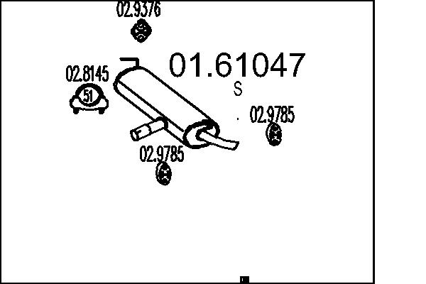 End Silencer - 01.61047 MTS