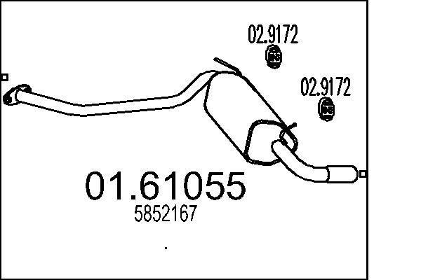 End Silencer - 01.61055 MTS