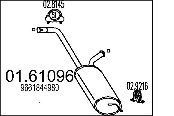 End Silencer - 01.61096 MTS