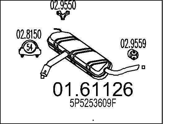 End Silencer - 01.61126 MTS