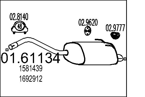 End Silencer - 01.61134 MTS