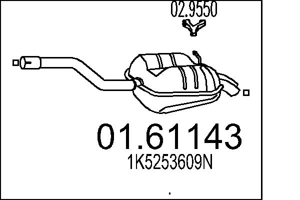 End Silencer - 01.61143 MTS