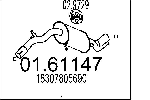 End Silencer - 01.61147 MTS