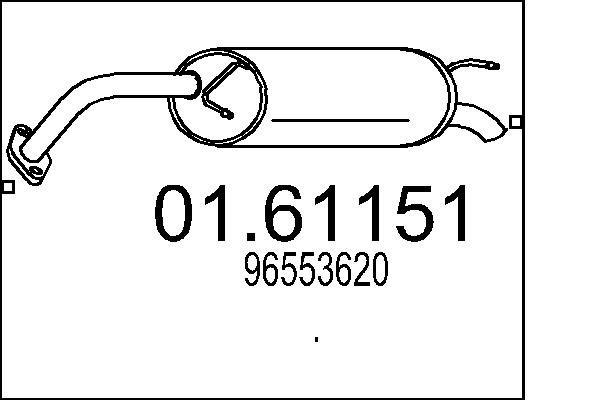 galinis duslintuvas - 01.61151 MTS