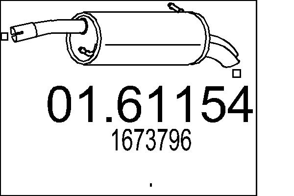 End Silencer - 01.61154 MTS