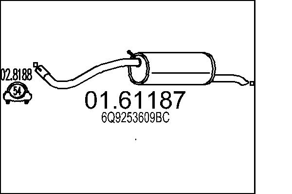 End Silencer - 01.61187 MTS