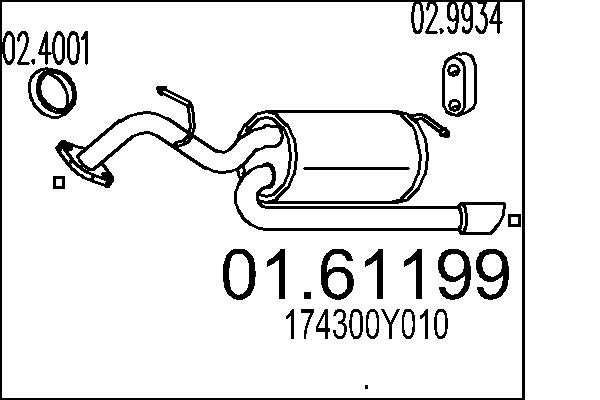 End Silencer - 01.61199 MTS