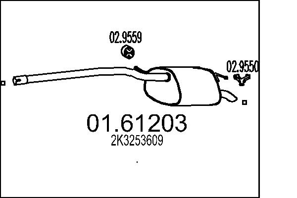 End Silencer - 01.61203 MTS