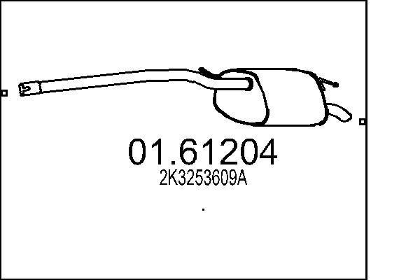 End Silencer - 01.61204 MTS