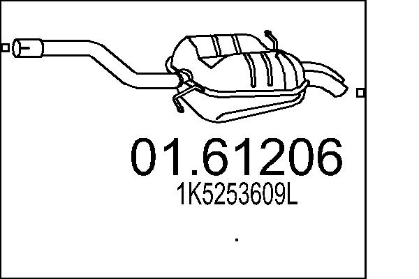End Silencer - 01.61206 MTS