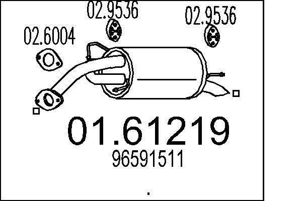 End Silencer - 01.61219 MTS