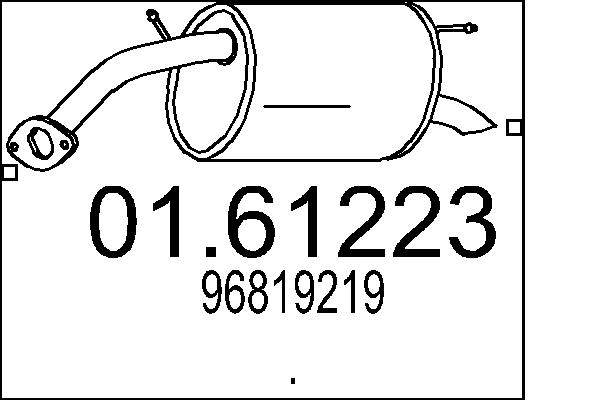 End Silencer - 01.61223 MTS