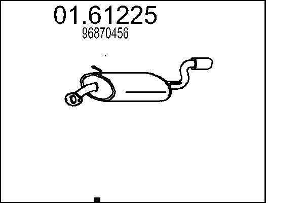 End Silencer - 01.61225 MTS