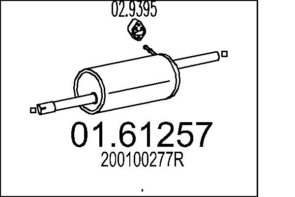 End Silencer - 01.61257 MTS