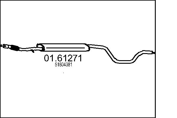 Silenziatore posteriore - 01.61271 MTS