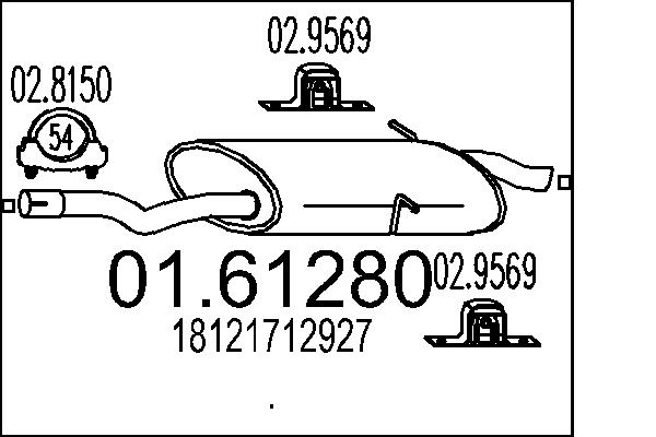 End Silencer - 01.61280 MTS