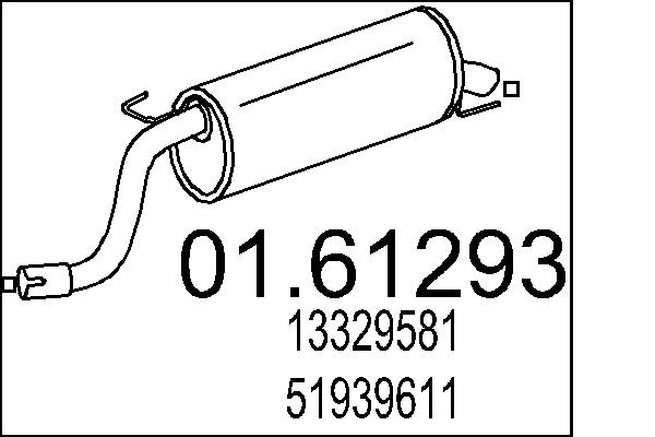 End Silencer - 01.61293 MTS