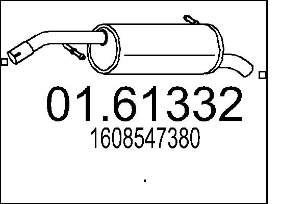 End Silencer - 01.61332 MTS