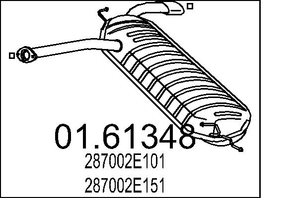 End Silencer - 01.61348 MTS